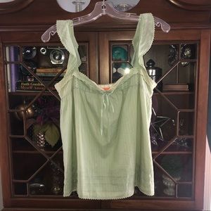 Juicy Couture Bohemian Crochet Lace Ruffle Top